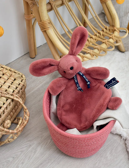 Doudou Lapin dorlotin extra doux - Bleu ou Rose