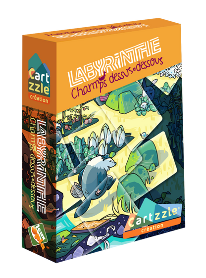 Cartzzle Labyrinth Fields upside down - Made in France - Opla Games