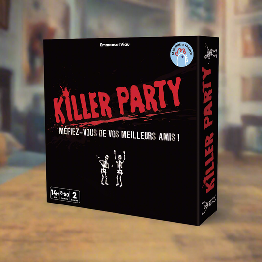 Boite de jeu killer party dans une soirée entre amis