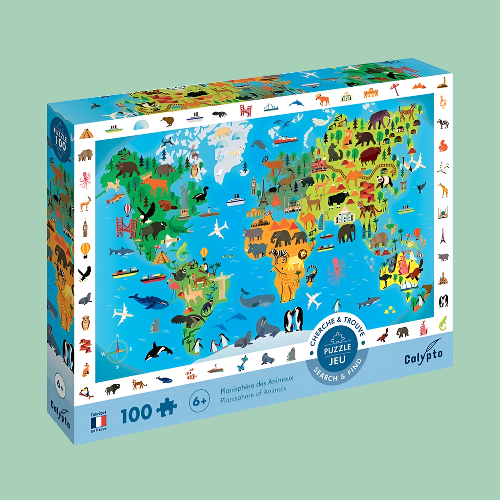 Find &amp; Find Puzzle 100 pieces, 2 models to choose from - Made in France