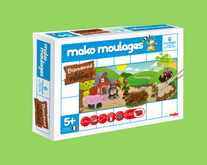 Grand coffret Bienvenue à la ferme - Made in France - Mako Moulages