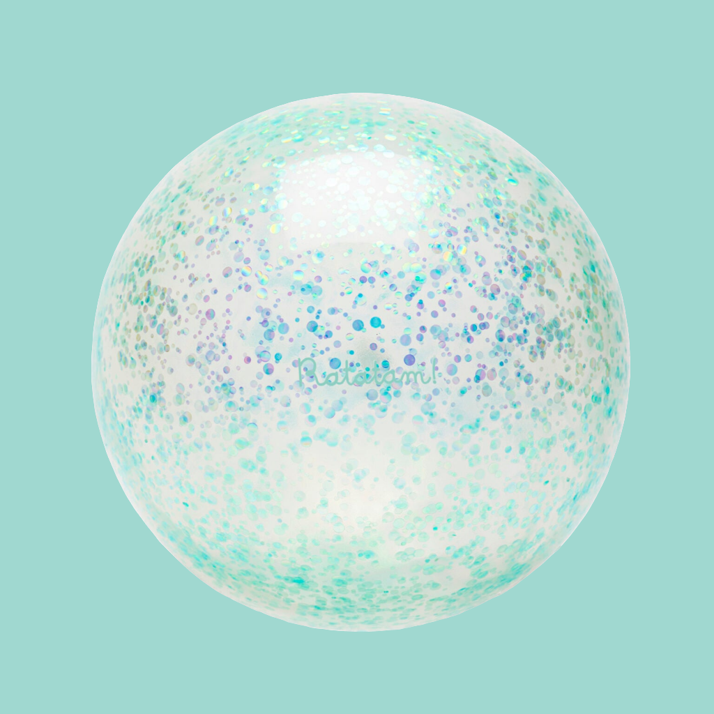 Small glittery bubble balloon 10 cm - Made in France - Ratatam