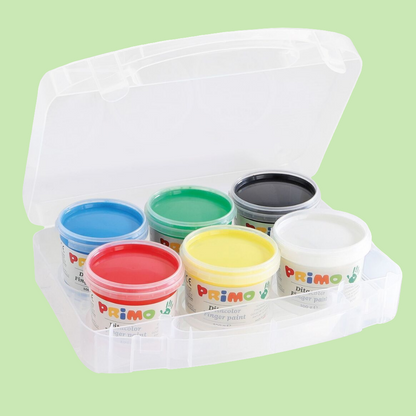 Finger paint 6 colors in pots - Italian creativity and quality