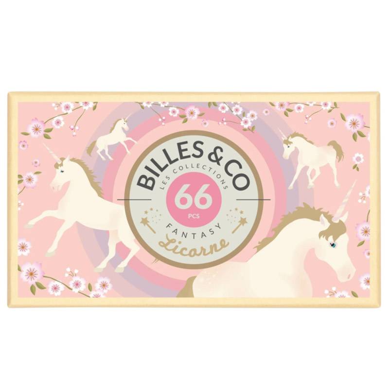 Coffret Licorne : 66 billes de collection uniques et poétiques