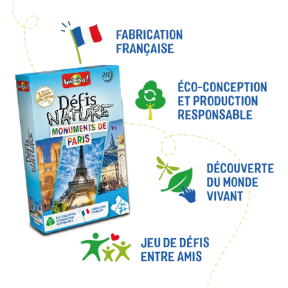 Jeu Défis Nature Monuments de Paris - Apprendre en s'amusant