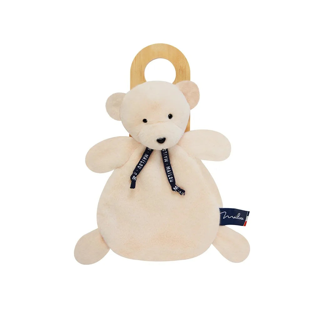 Doudou Ourson ivoire - Maxi douceur Made in France