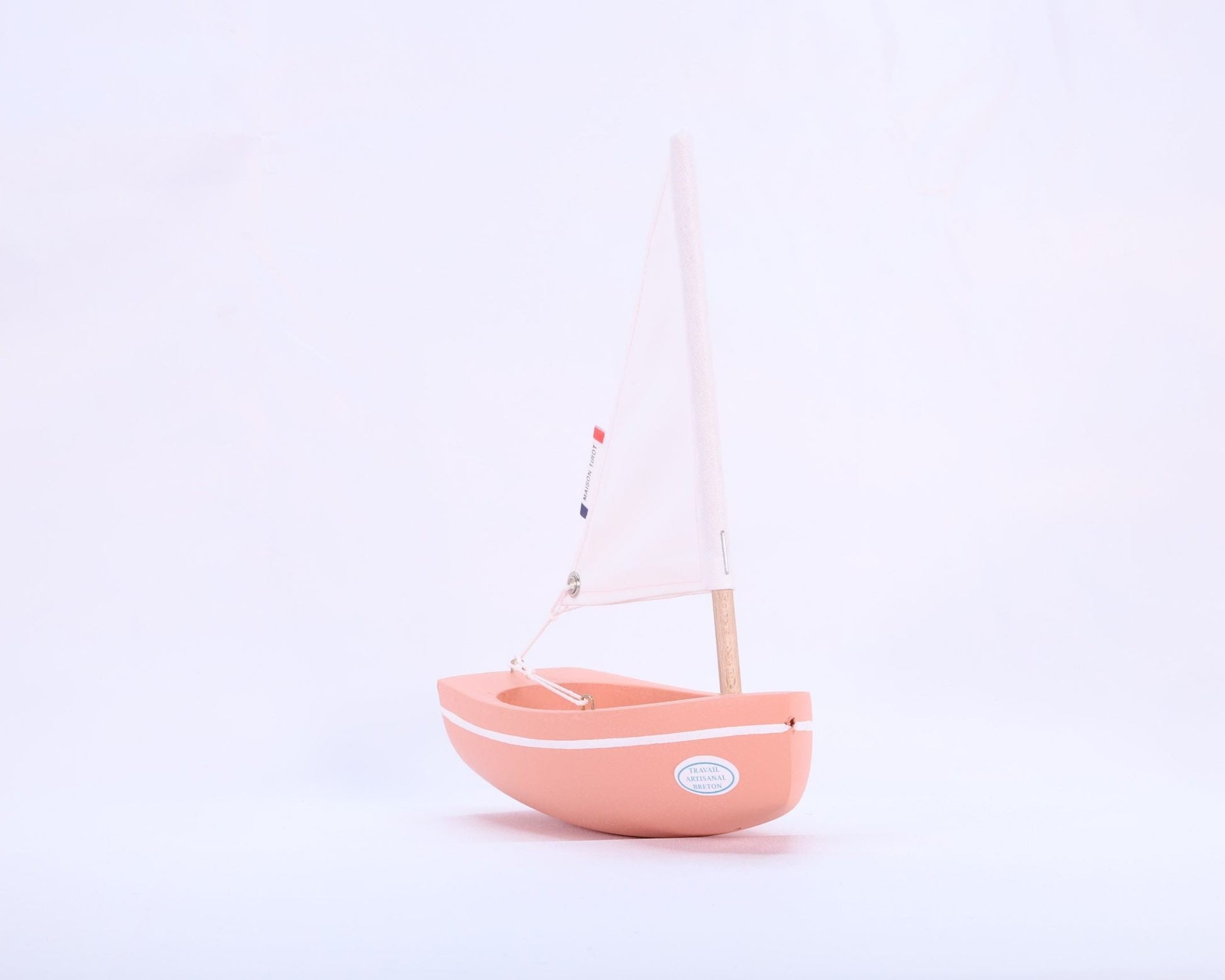 Bateau bois enfant rose