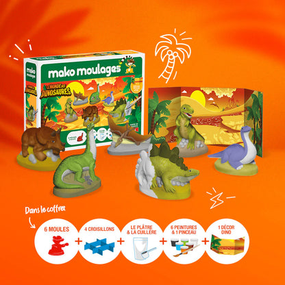 Grand coffret Mako Moulages - Le Monde des Dinosaures