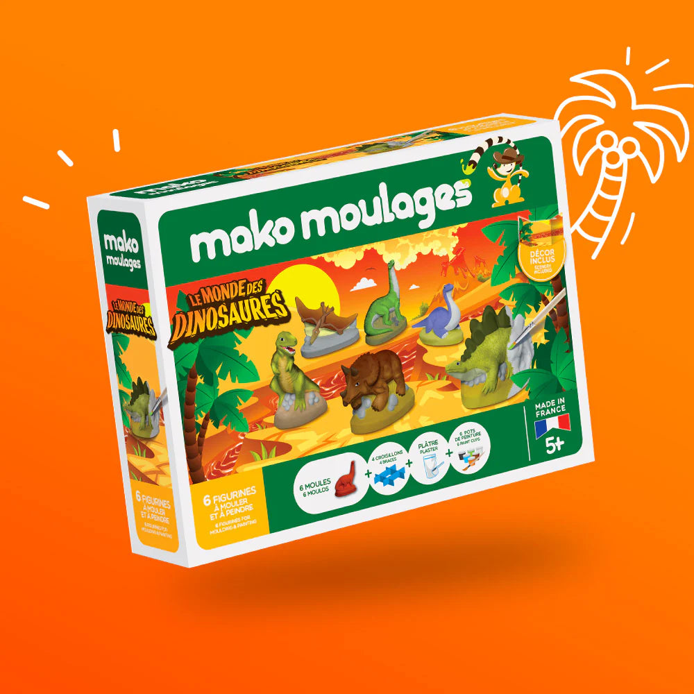 Grand coffret Mako Moulages - Le Monde des Dinosaures