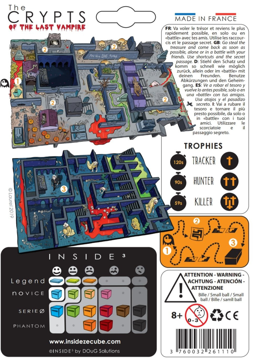 Casse tête Legend The Crypts - Labyrinthe de poche niveau 3