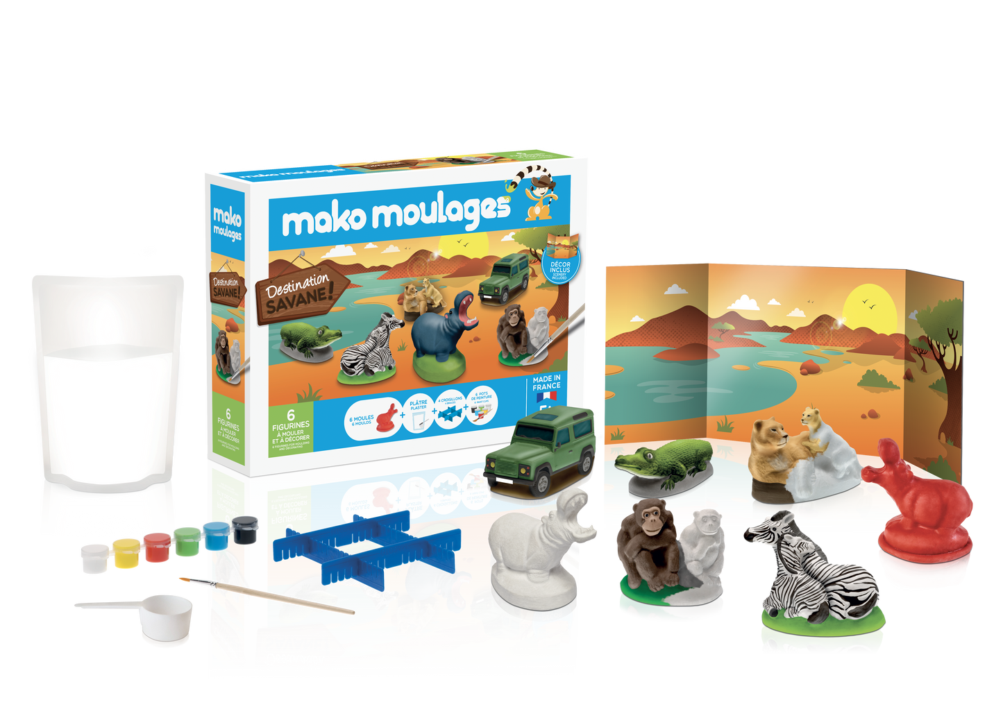 Large Destination Savane box set - Made in France - Mako Moulages